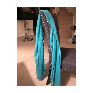 Teal scarf